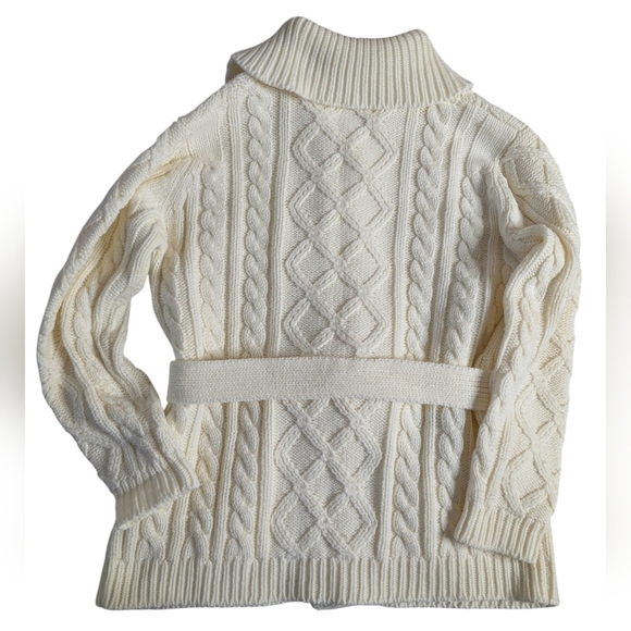 Mantessa vintage fisherman button down cardigan sz M - Picture 6 of 7